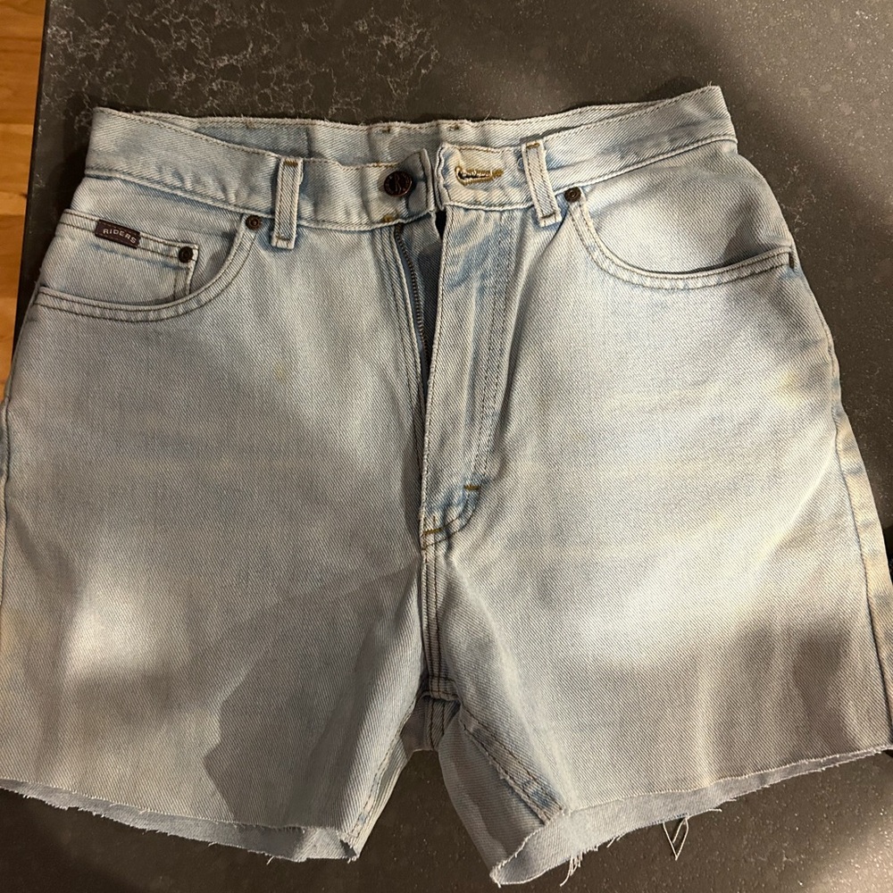 Thrifted denim shorts